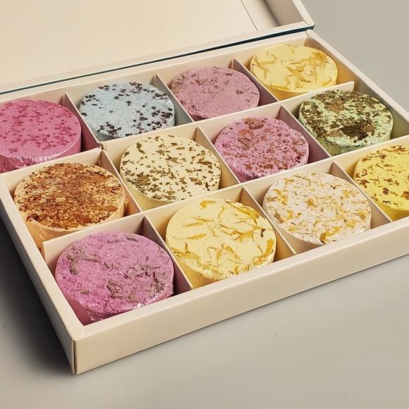 Floroma Set of 12 Aromatherapy Shower Bomb Fizzies - Picture 2 of 6